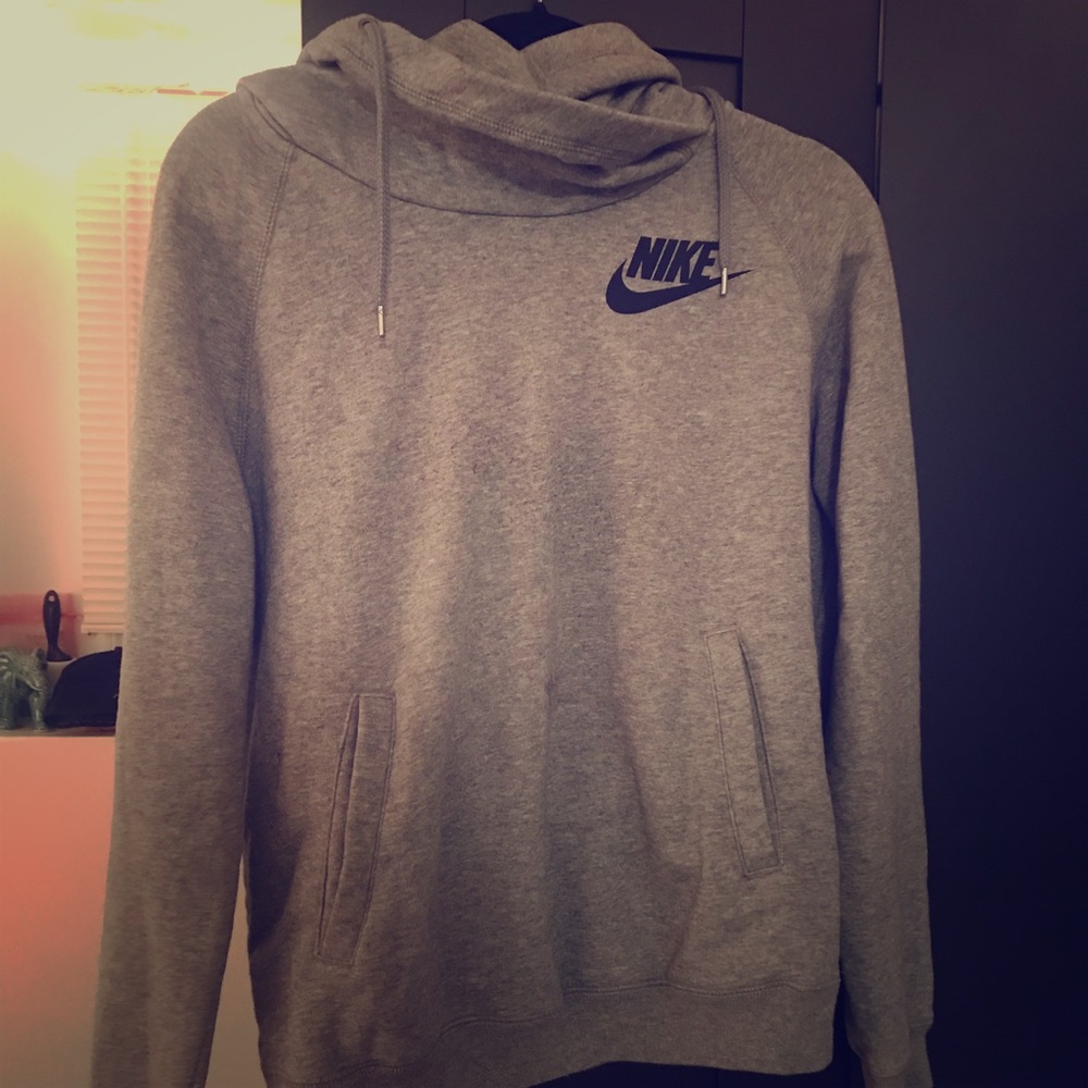 Nike hooded cowl neck sweatshirt!